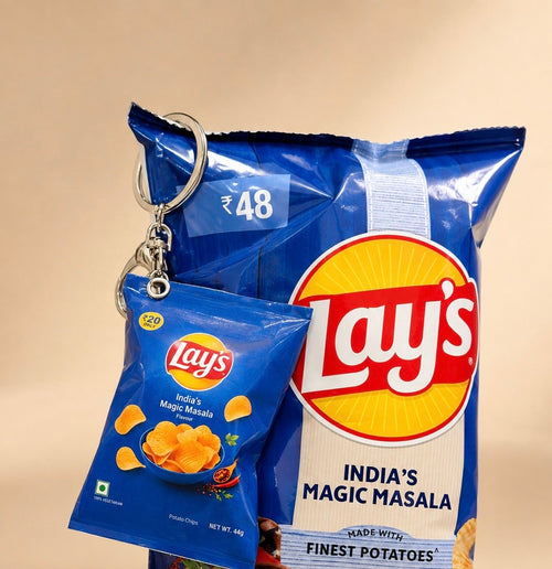 Blue Lays Bag Charm
