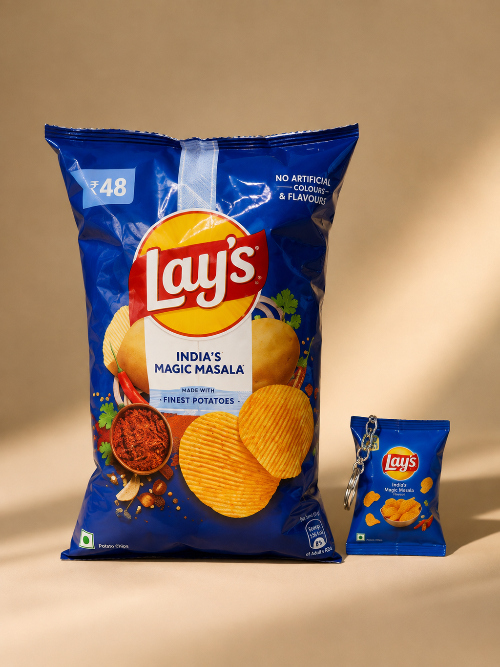 Blue Lays Bag Charm
