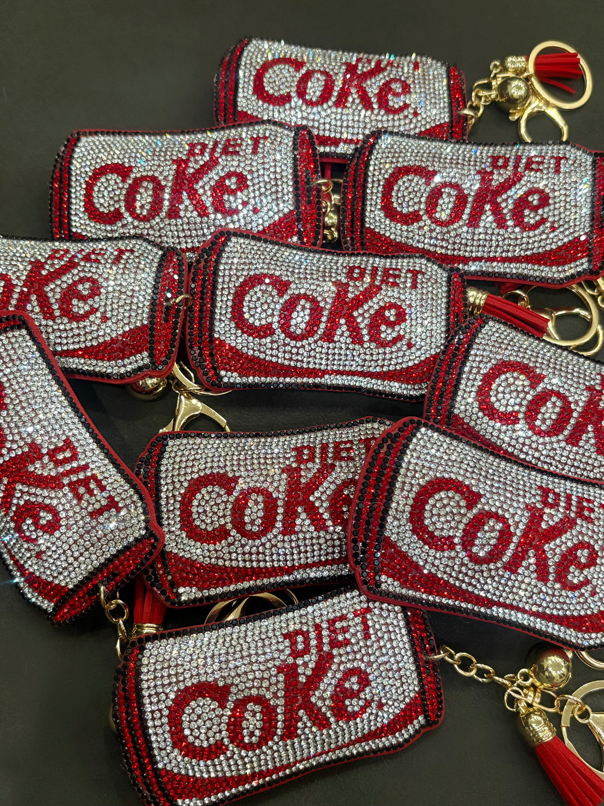 Diet Coke Rhinestone Charm