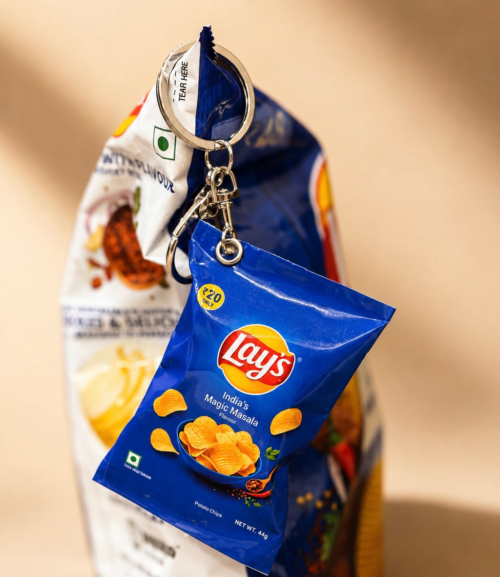 Blue Lays Bag Charm