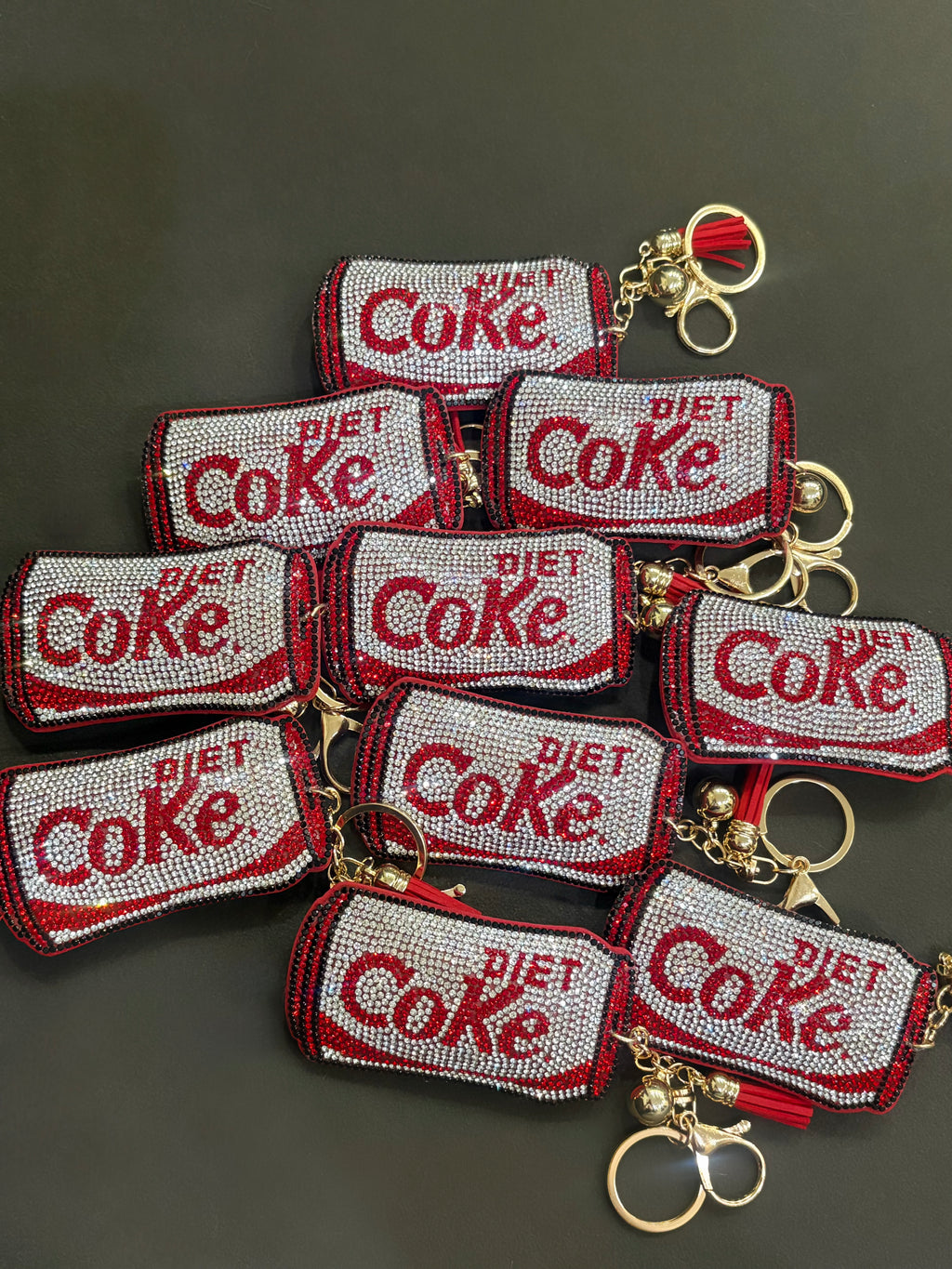 Diet Coke Rhinestone Charm