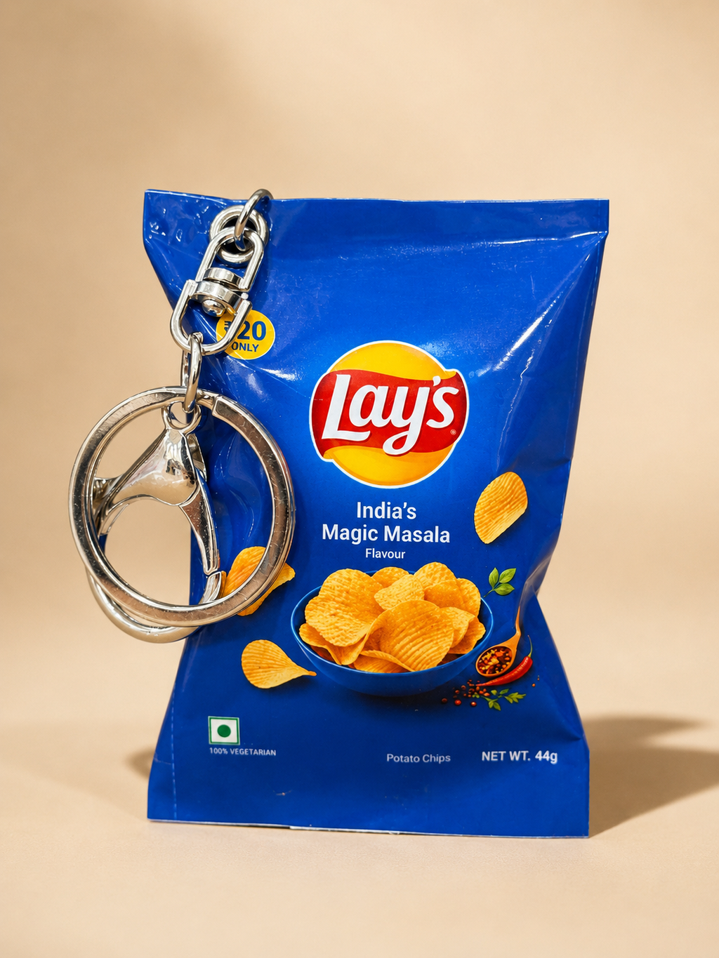 Blue Lays Bag Charm