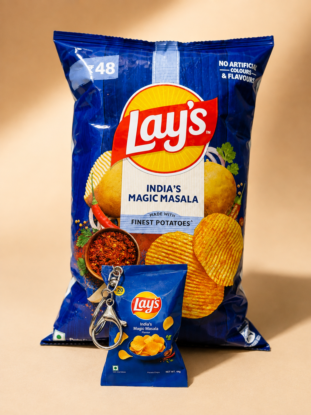 Blue Lays Bag Charm