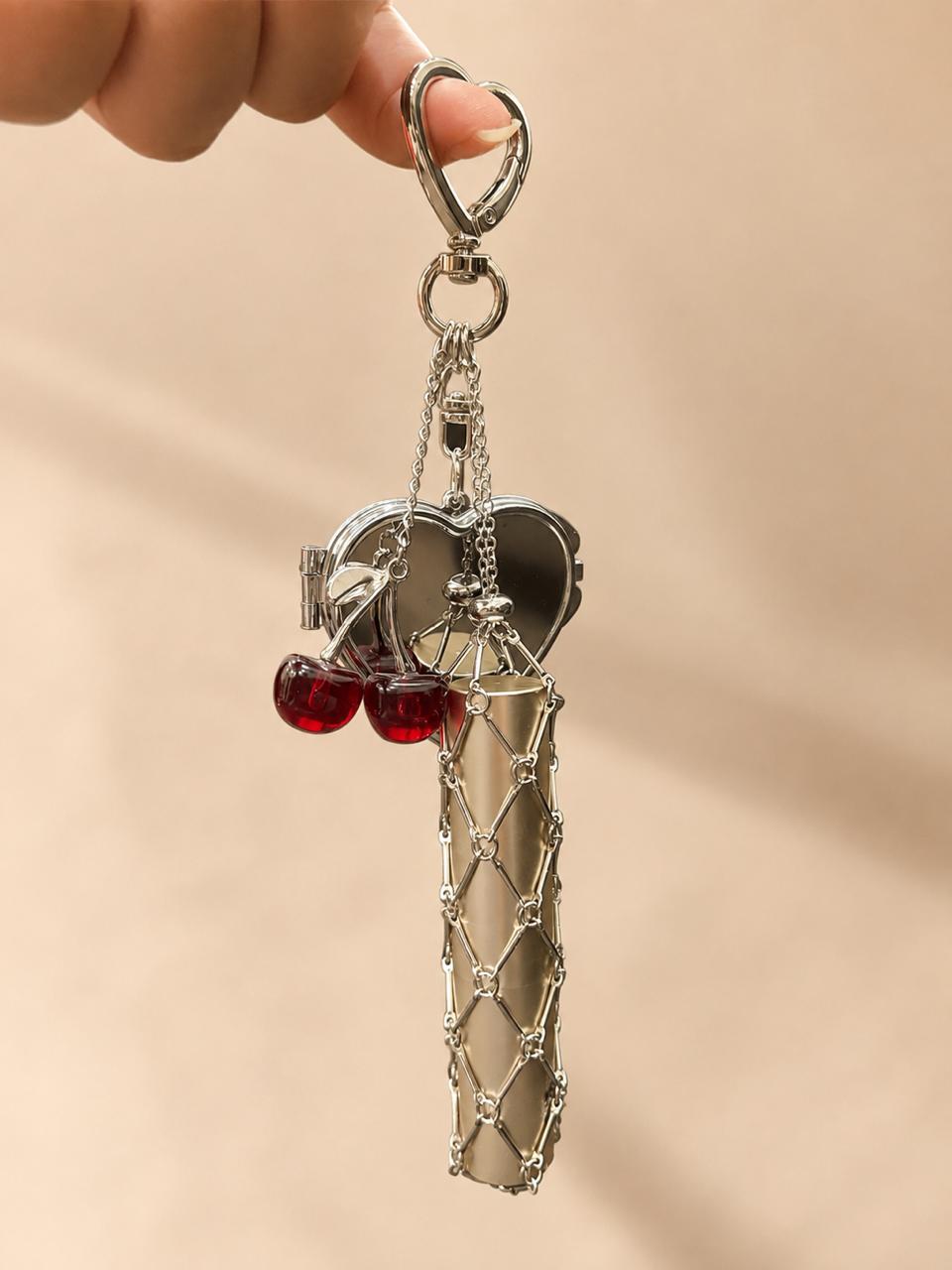 Cherry Lipstick Bag Charm