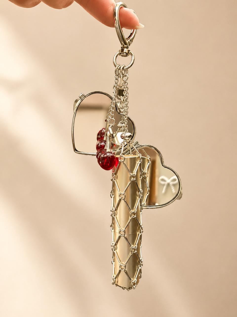 Cherry Lipstick Bag Charm